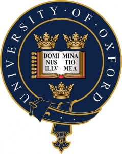 Oxford universitets logotyp, universitet är ett av de äldsta i världen, grundat ca 1096. Finlands äldsta universitet, Helsingfors universitet, är i jämförelse grundat år 1640, sådär en 550 år senare...